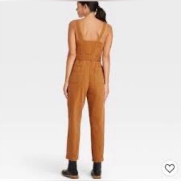 Burnt orange tank top jumpsuit - Picture 2 of 6